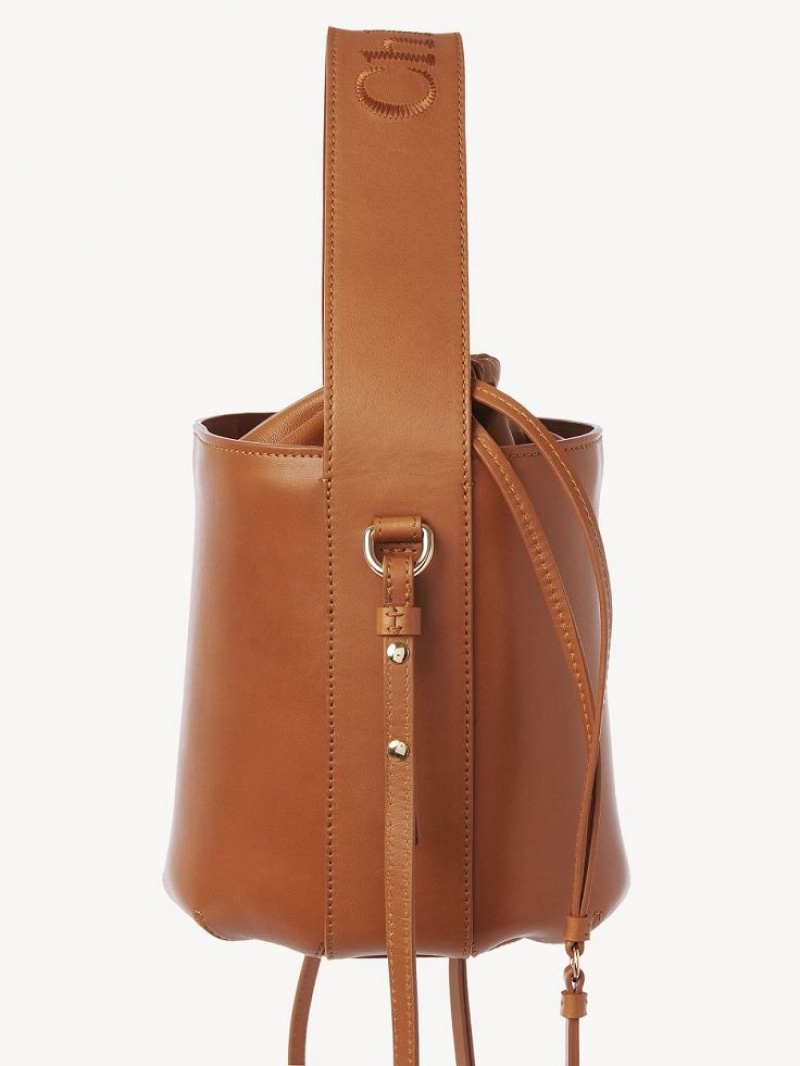 Sacs Crossbody Chloe Sense Bucket Marron | CHE-SR13531