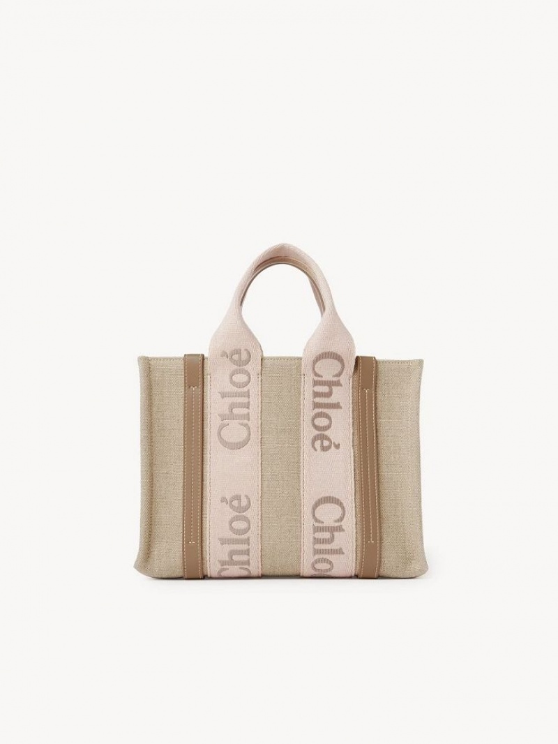 Sacs Crossbody Chloe Small Woody Beige | CHE-SR13623