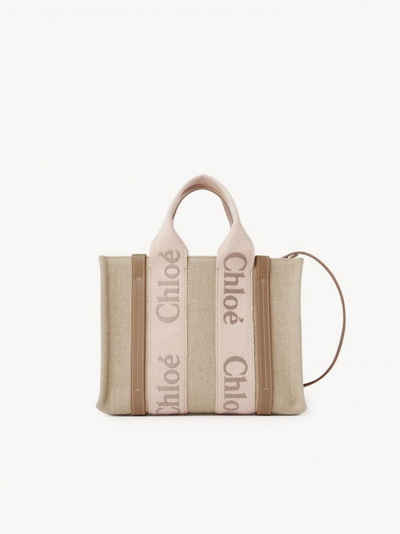 Sacs Crossbody Chloe Small Woody Beige | CHE-SR13623