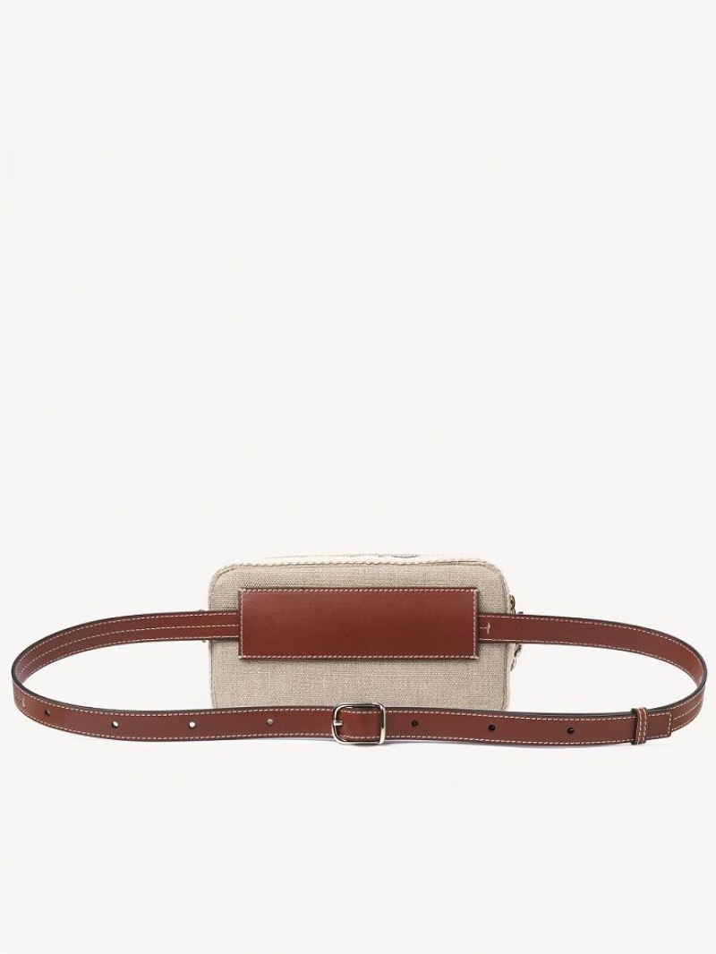 Sacs Crossbody Chloe Woody Belt Marron | CHE-SR13607