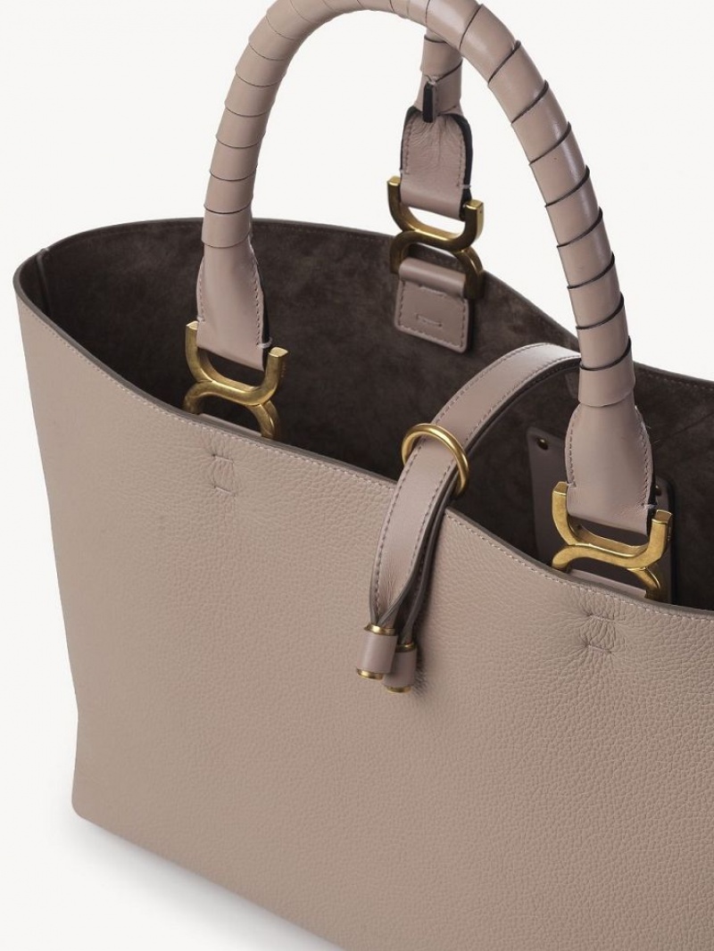 Sacs Fourre Tout Chloe Marcie Small Beige | CHE-SR13388