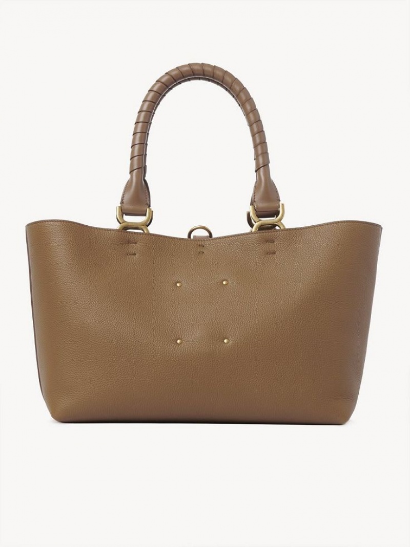 Sacs Fourre Tout Chloe Marcie Small Beige | CHE-SR13335