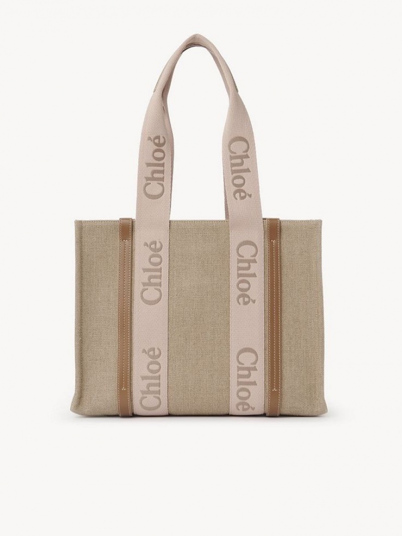 Sacs Fourre Tout Chloe Medium Woody Beige | CHE-SR13385