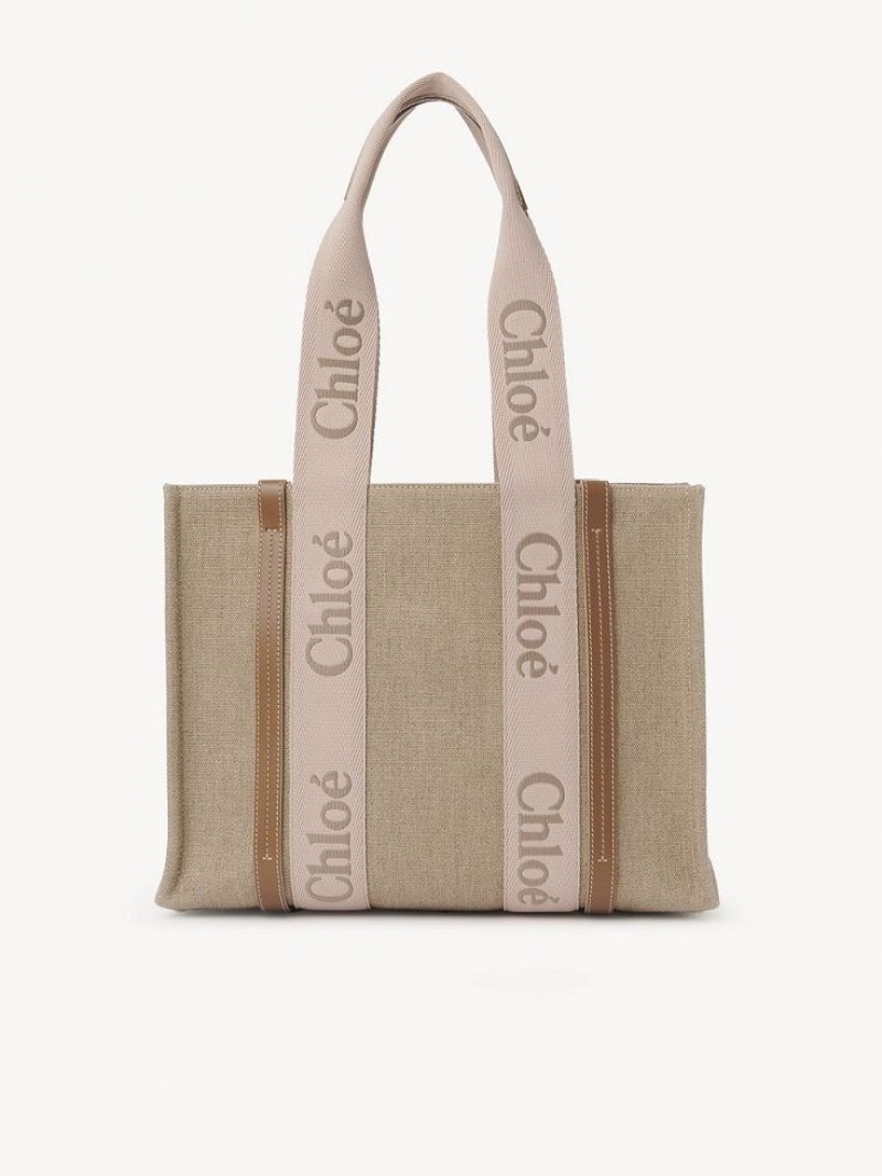 Sacs Fourre Tout Chloe Medium Woody Beige | CHE-SR13385