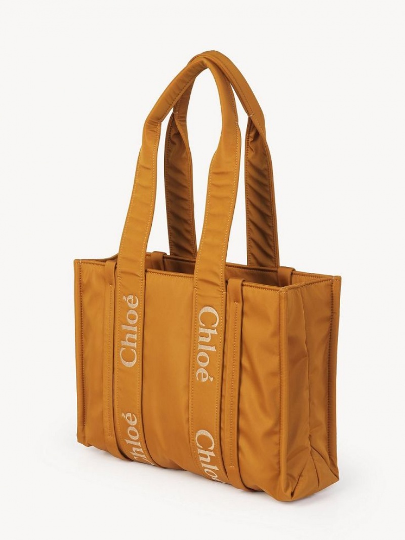 Sacs Fourre Tout Chloe Medium Woody Jaune | CHE-SR13287