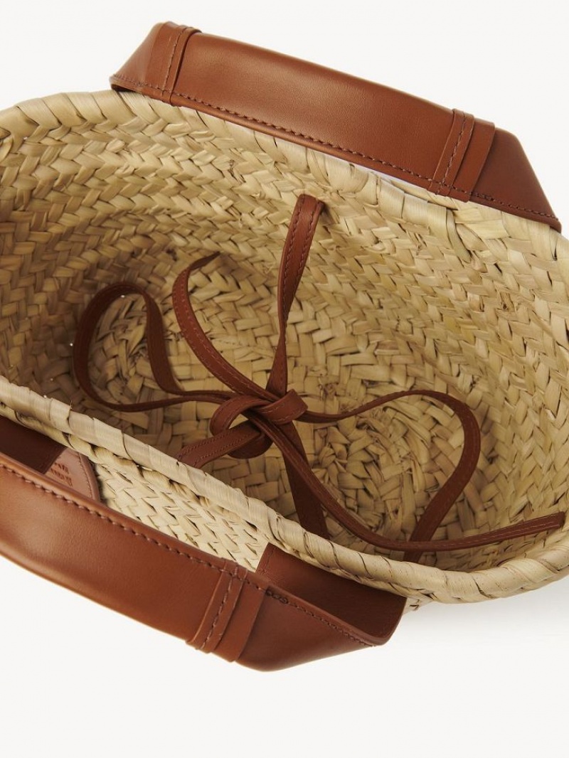 Sacs Fourre Tout Chloe Sense Small Basket Marron | CHE-SR13320