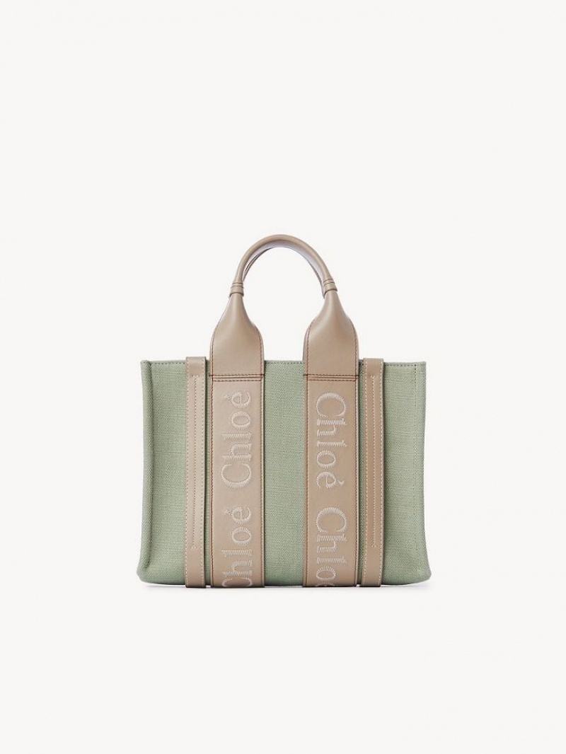 Sacs Fourre Tout Chloe Small Woody Vert | CHE-SR13313