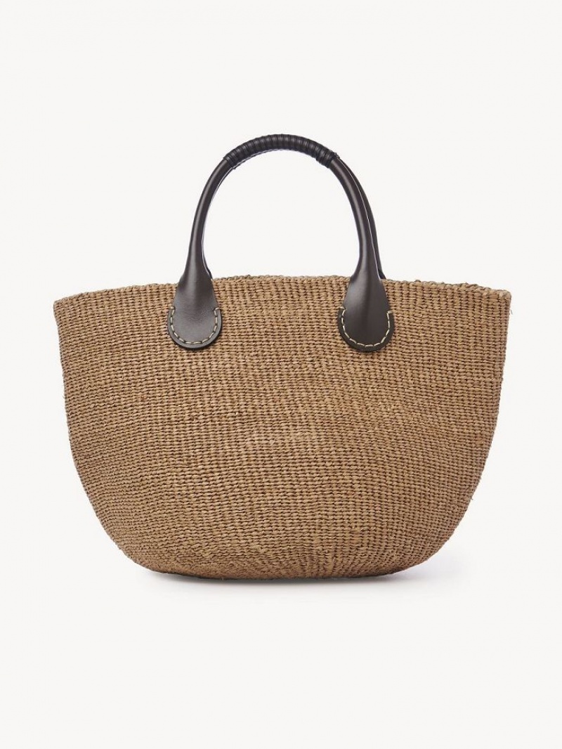 Sacs Fourre Tout Chloe X Eres Palma Large Basket Marron | CHE-SR13336