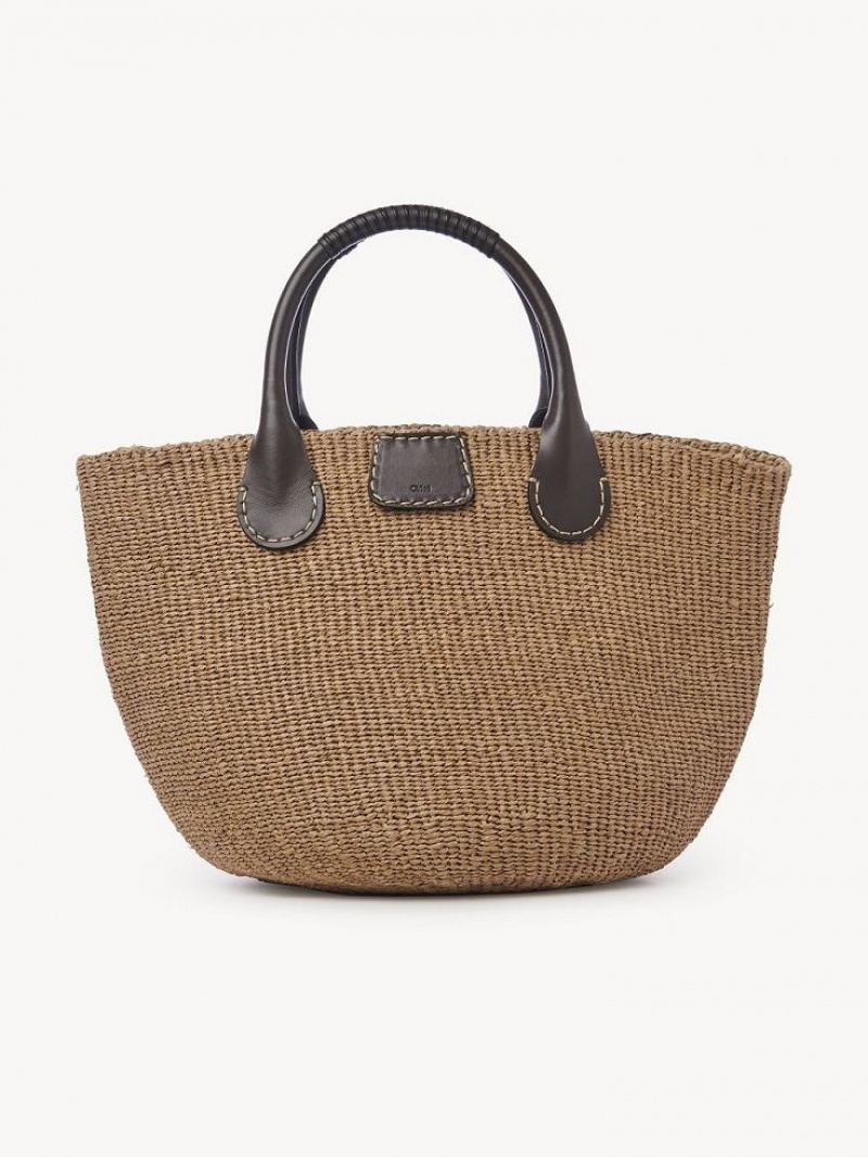 Sacs Fourre Tout Chloe X Eres Palma Large Basket Marron | CHE-SR13336