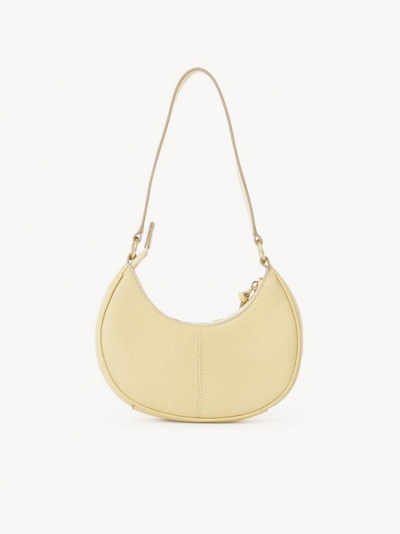 Sacs À Bandoulière Chloe Hana Half Moon Jaune | CHE-SR14661