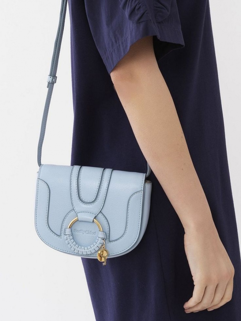 Sacs À Bandoulière Chloe Hana Mini Bleu | CHE-SR14692