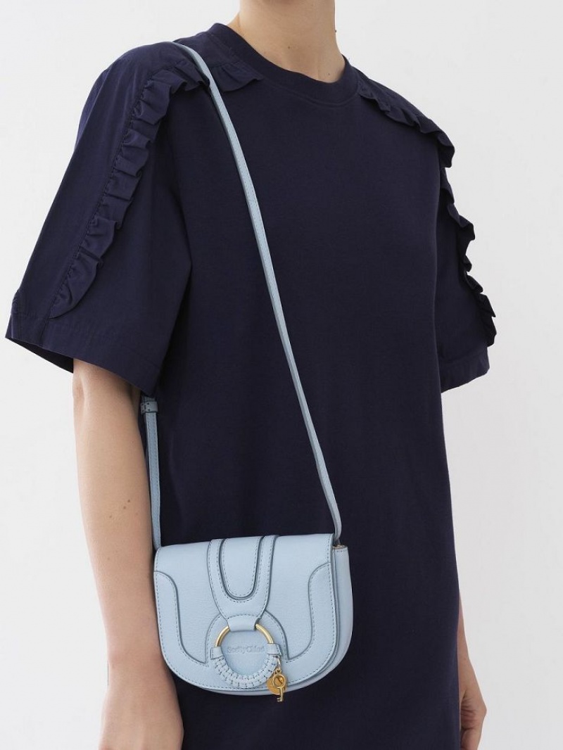 Sacs À Bandoulière Chloe Hana Mini Bleu | CHE-SR14692