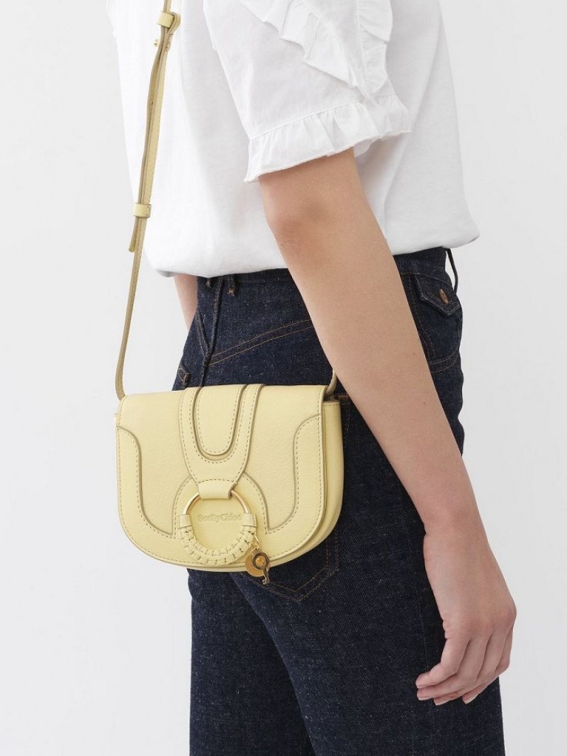 Sacs À Bandoulière Chloe Hana Mini Jaune | CHE-SR14693