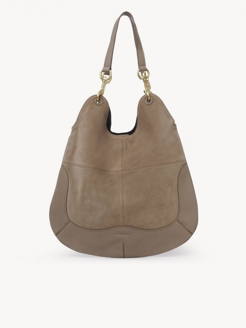 Sacs À Bandoulière Chloe Hana Shopper Grise | CHE-SR14625