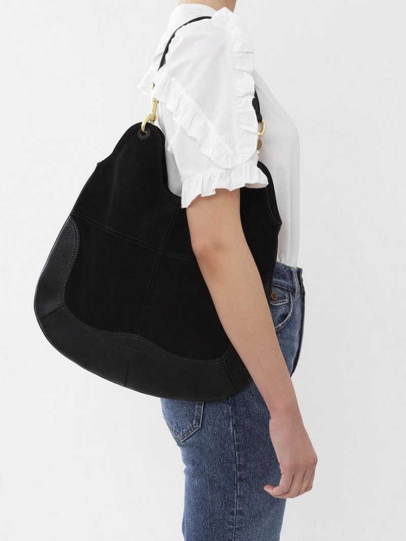 Sacs À Bandoulière Chloe Hana Shopper Noir | CHE-SR14624