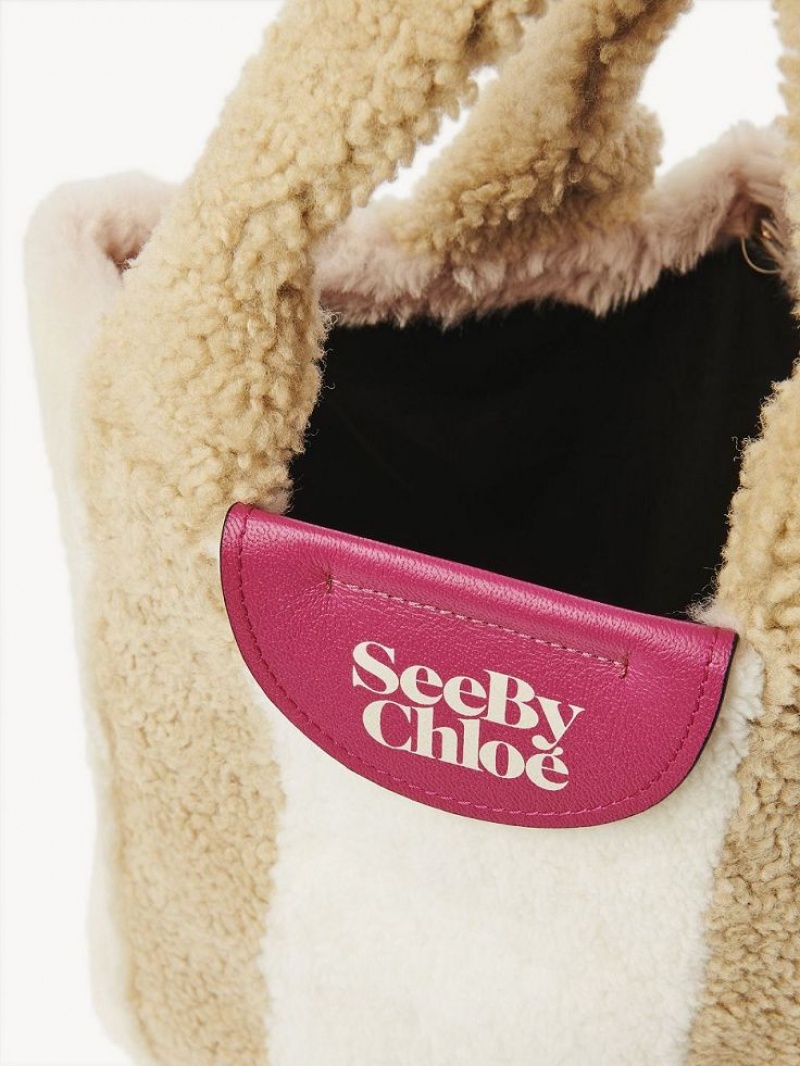 Sacs À Bandoulière Chloe Huggy Beige | CHE-SR14591