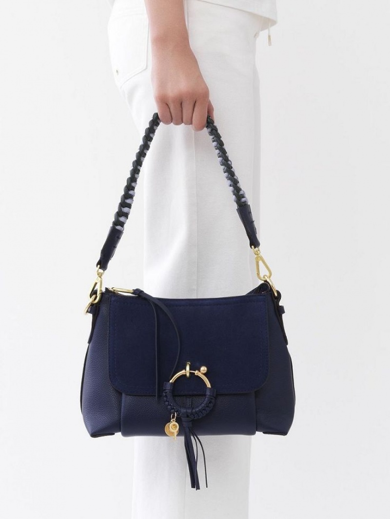 Sacs À Bandoulière Chloe Joan Small Bleu Marine | CHE-SR14647