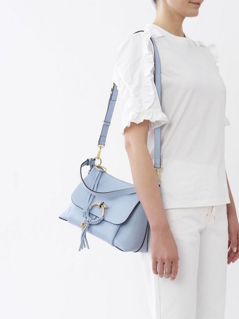 Sacs À Bandoulière Chloe Joan Small Bleu | CHE-SR14679