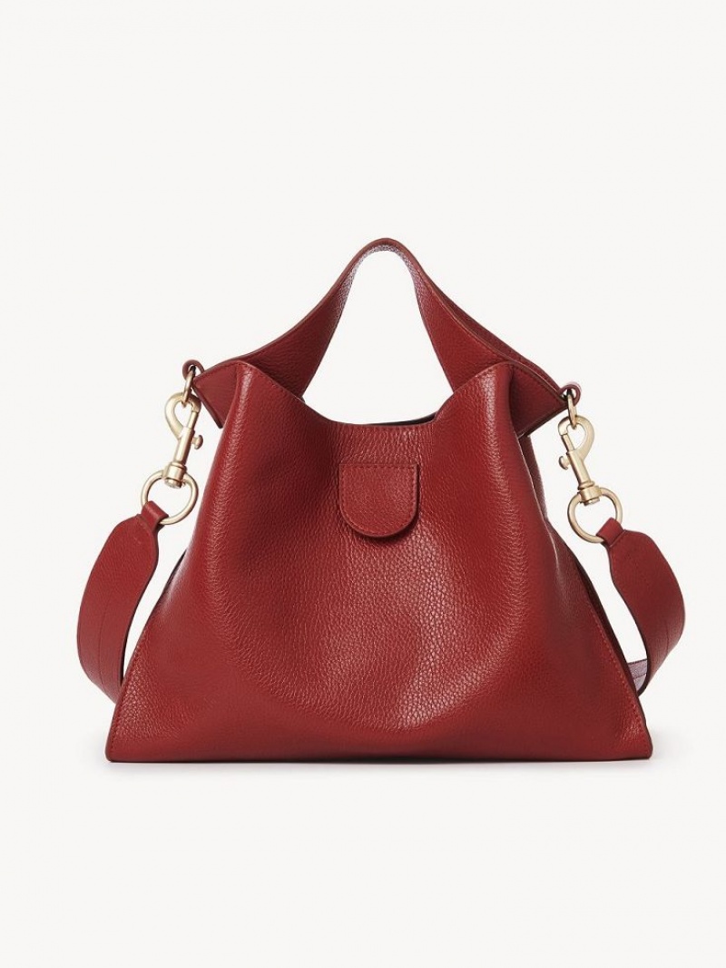 Sacs À Bandoulière Chloe Joan Small Top Handle Rouge | CHE-SR14601