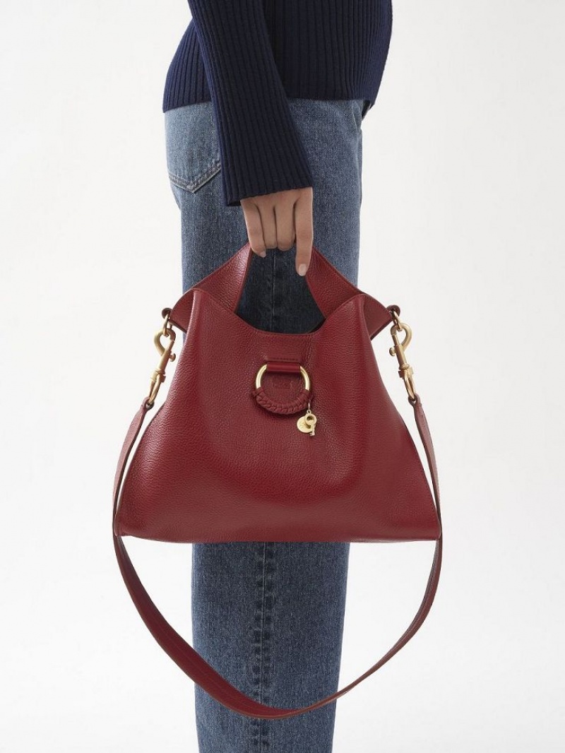 Sacs À Bandoulière Chloe Joan Small Top Handle Rouge | CHE-SR14601