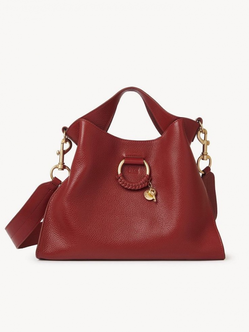 Sacs À Bandoulière Chloe Joan Small Top Handle Rouge | CHE-SR14601