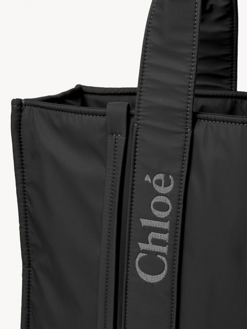 Sacs À Bandoulière Chloe Large Woody Noir | CHE-SR13430