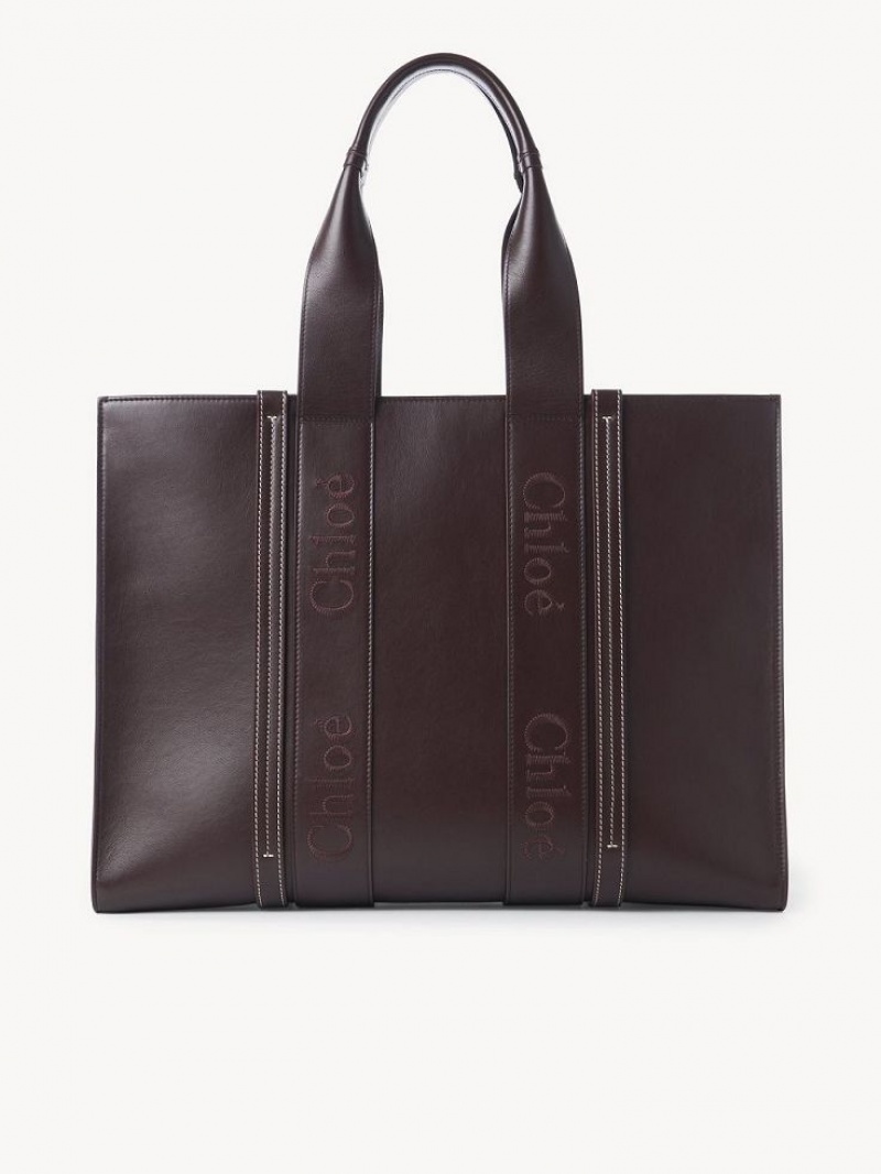 Sacs À Bandoulière Chloe Large Woody Noir | CHE-SR13433