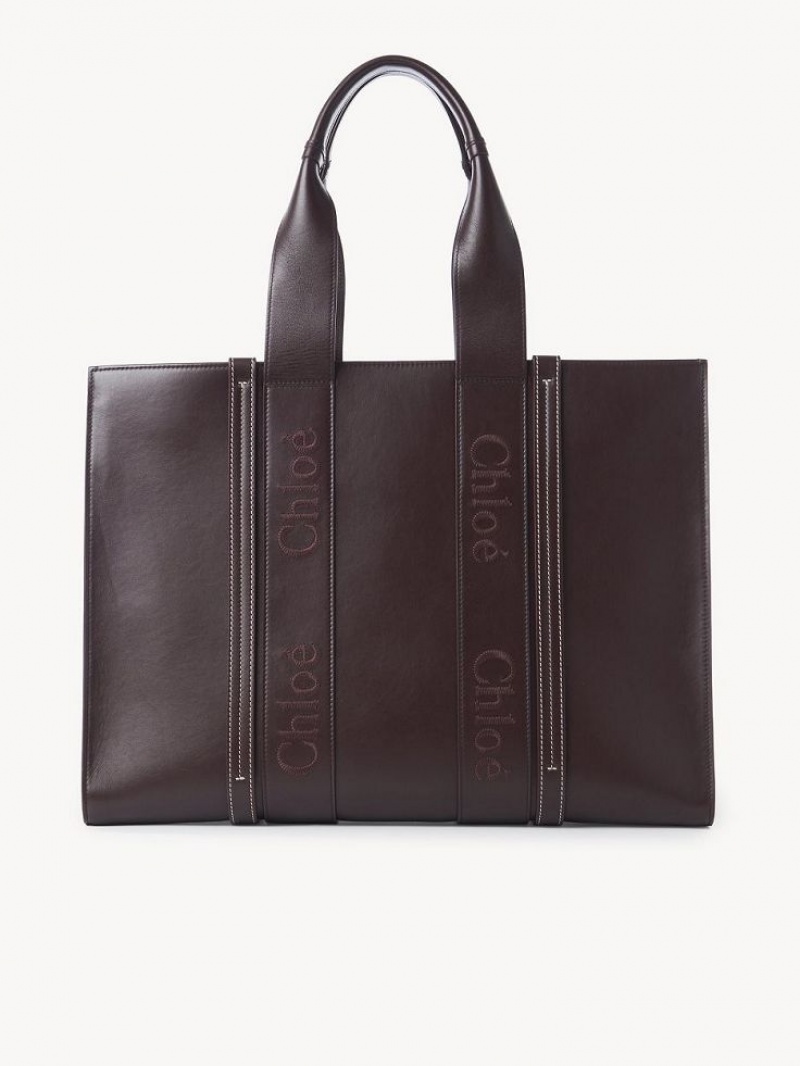 Sacs À Bandoulière Chloe Large Woody Noir | CHE-SR13433