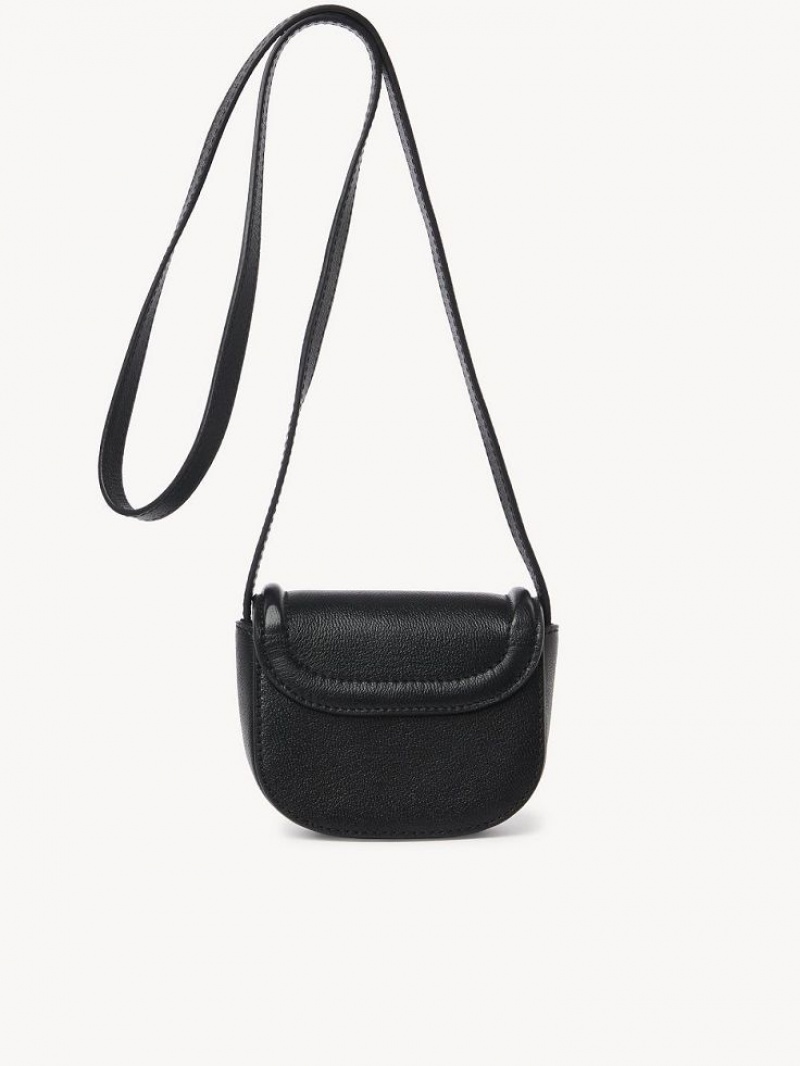 Sacs À Bandoulière Chloe Mara Micro Noir | CHE-SR14608