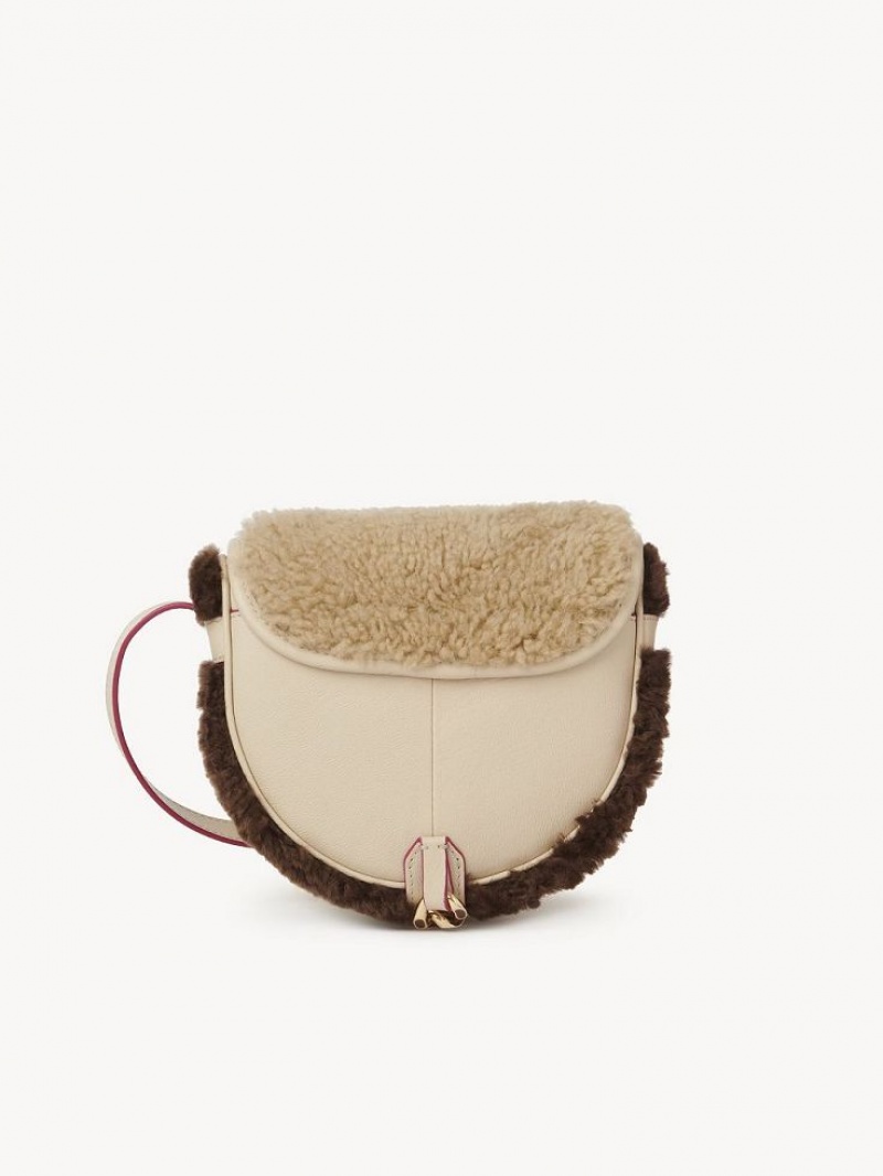 Sacs À Bandoulière Chloe Mara Small Saddle Beige | CHE-SR14604