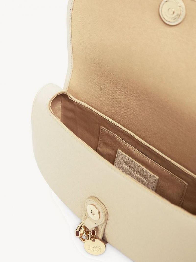 Sacs À Bandoulière Chloe Mara Uette Beige | CHE-SR14652