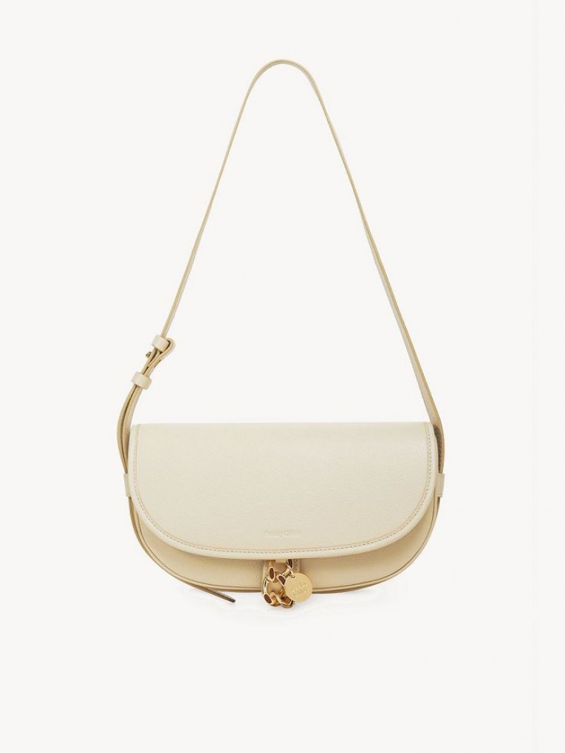 Sacs À Bandoulière Chloe Mara Uette Beige | CHE-SR14652