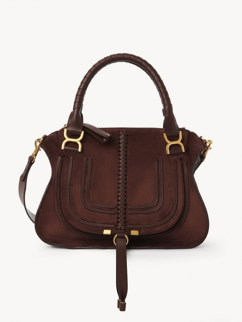 Sacs À Bandoulière Chloe Marcie Double Carry Rouge | CHE-SR13437