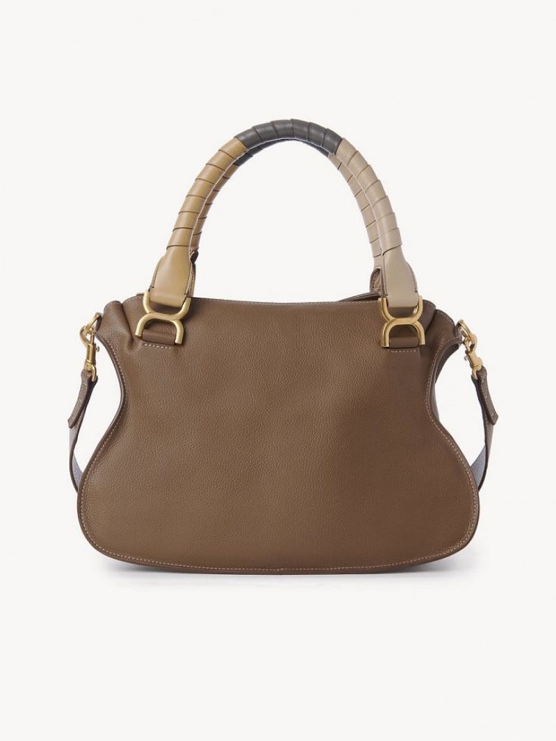 Sacs À Bandoulière Chloe Marcie Double Carry Marron | CHE-SR13439