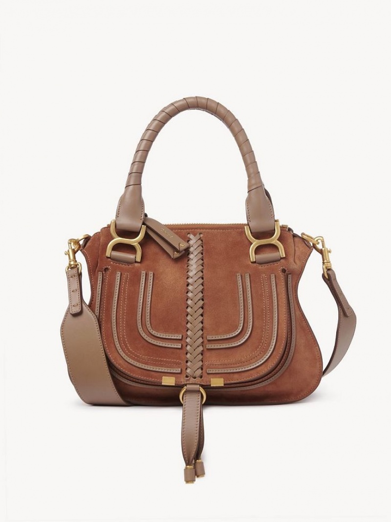 Sacs À Bandoulière Chloe Marcie Small Double Carry Marron | CHE-SR13440