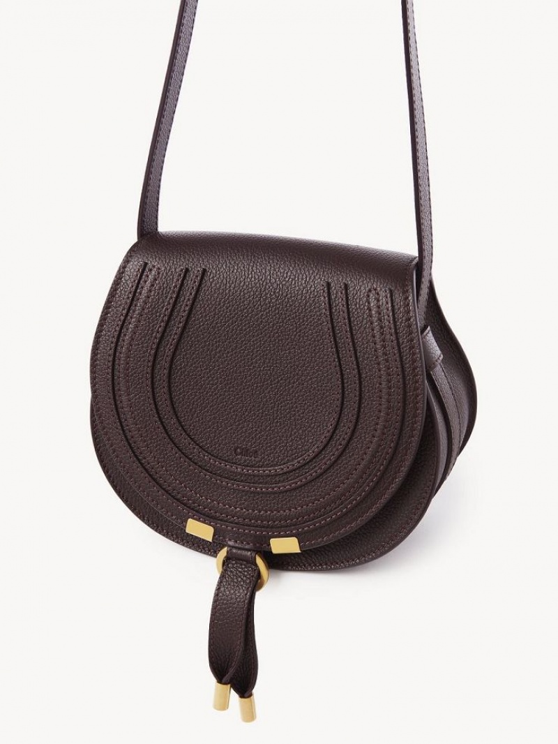 Sacs À Bandoulière Chloe Marcie Small Saddle Noir | CHE-SR13412