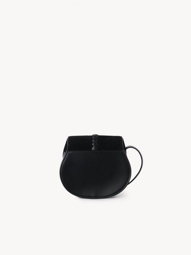 Sacs À Bandoulière Chloe Marcie Small Saddle Noir | CHE-SR13413