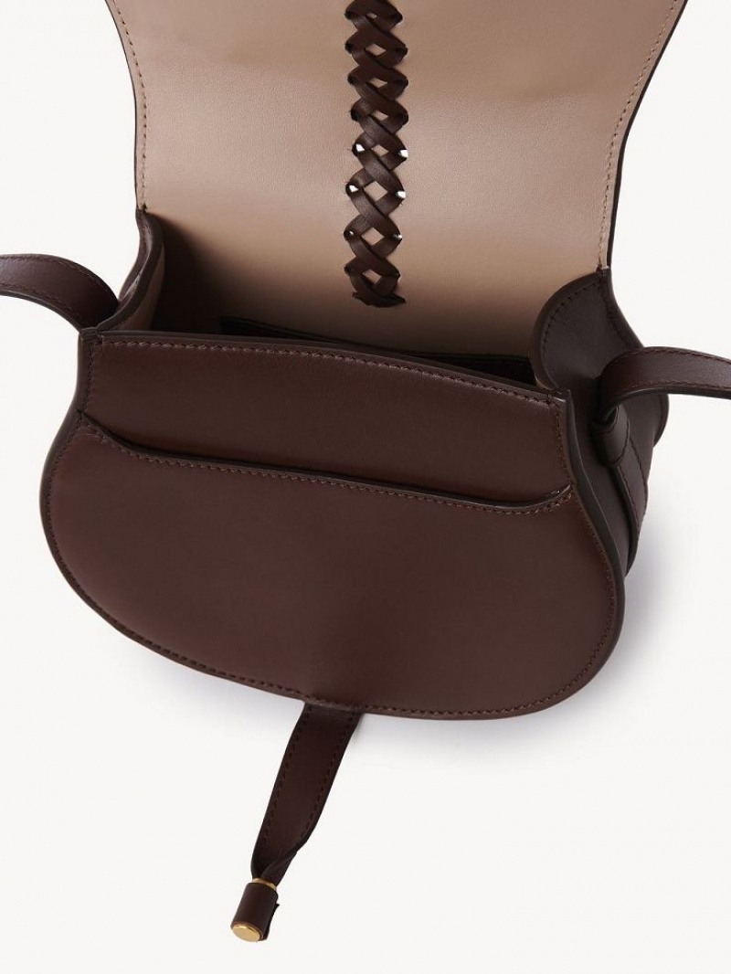 Sacs À Bandoulière Chloe Marcie Small Saddle Rouge | CHE-SR13415