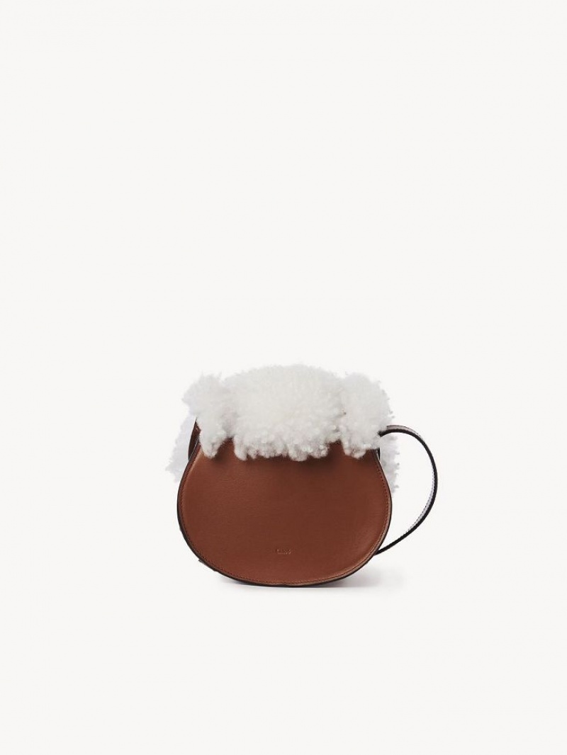 Sacs À Bandoulière Chloe Marcie Small Saddle Marron | CHE-SR13425