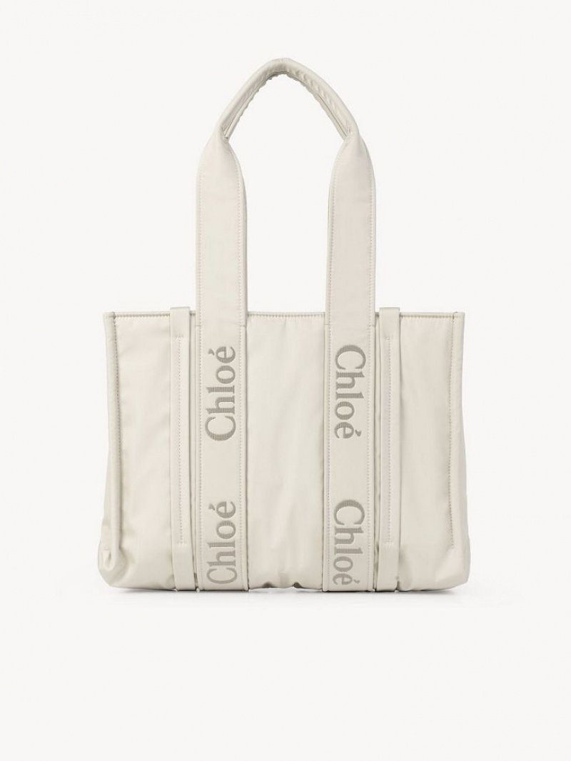 Sacs À Bandoulière Chloe Medium Woody Blanche | CHE-SR13410