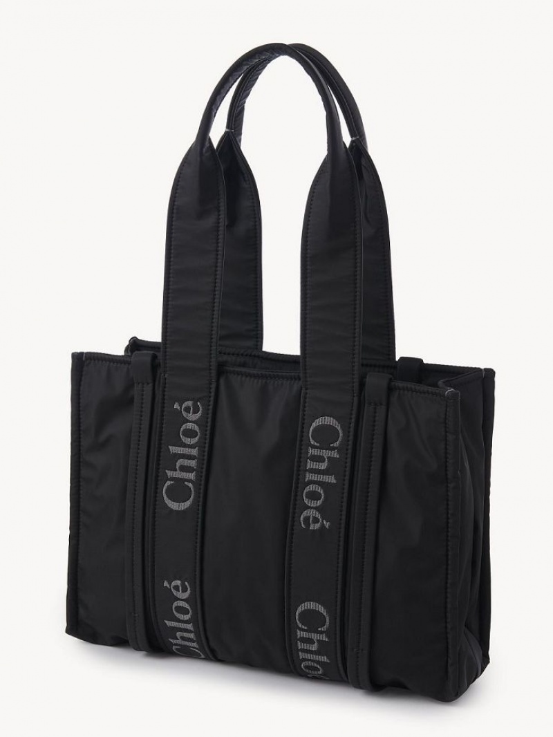 Sacs À Bandoulière Chloe Medium Woody Noir | CHE-SR13428