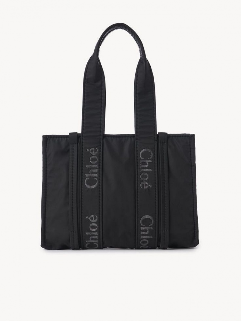 Sacs À Bandoulière Chloe Medium Woody Noir | CHE-SR13428