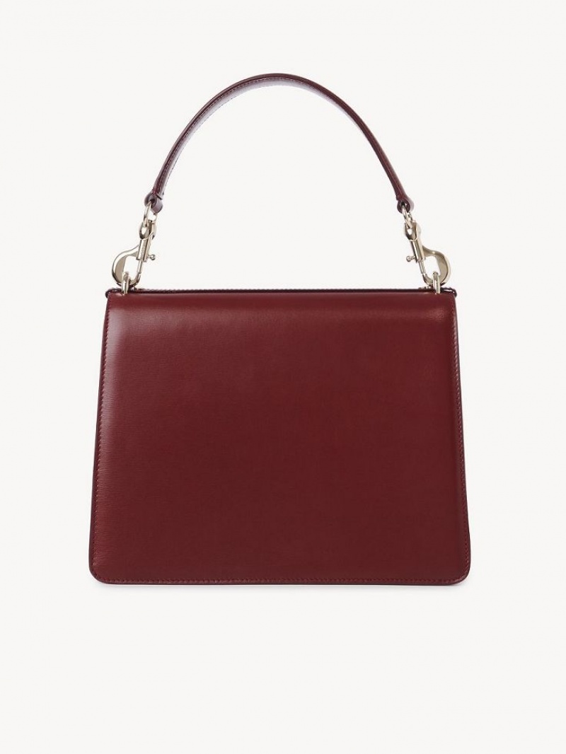 Sacs À Bandoulière Chloe Penelope Medium Top Handle Rouge Foncé | CHE-SR13447