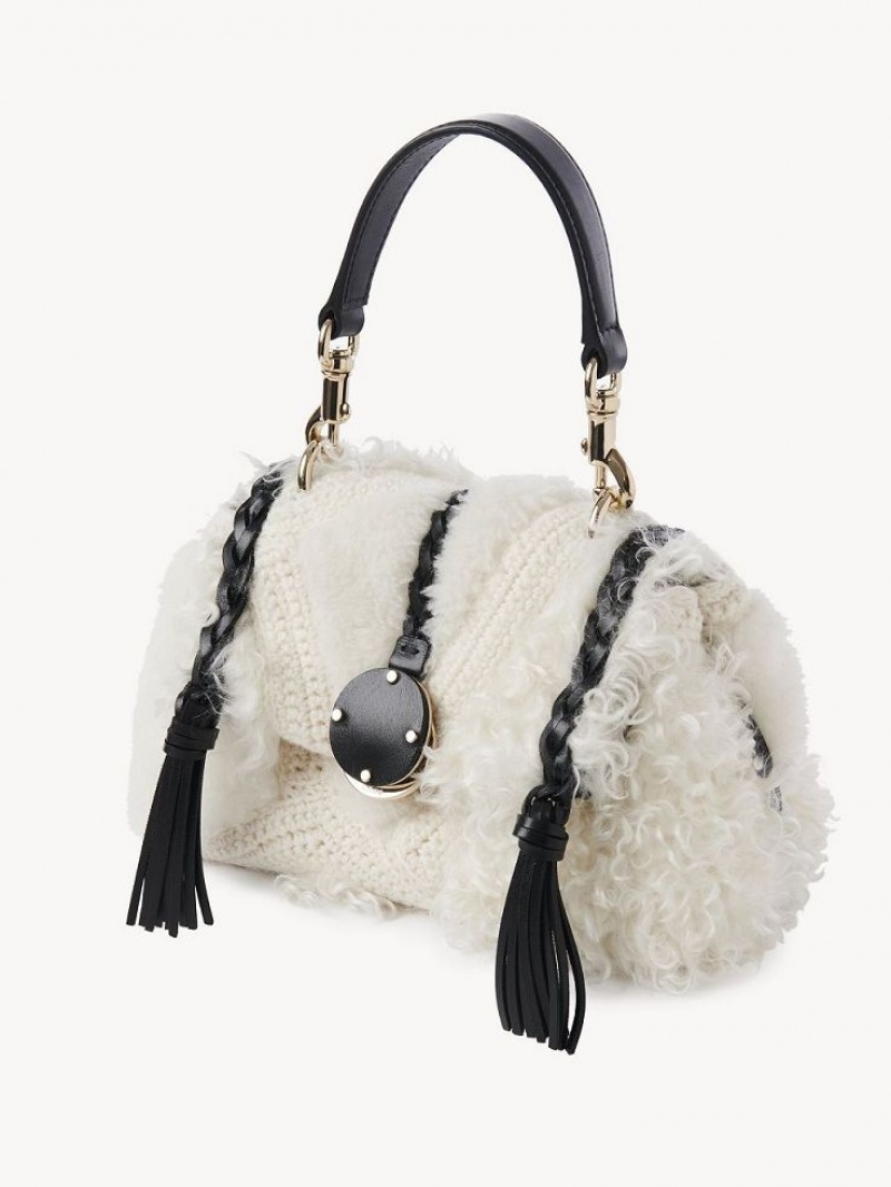 Sacs À Bandoulière Chloe Penelope Mini Soft Blanche | CHE-SR13441