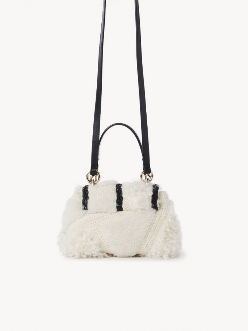 Sacs À Bandoulière Chloe Penelope Mini Soft Blanche | CHE-SR13441