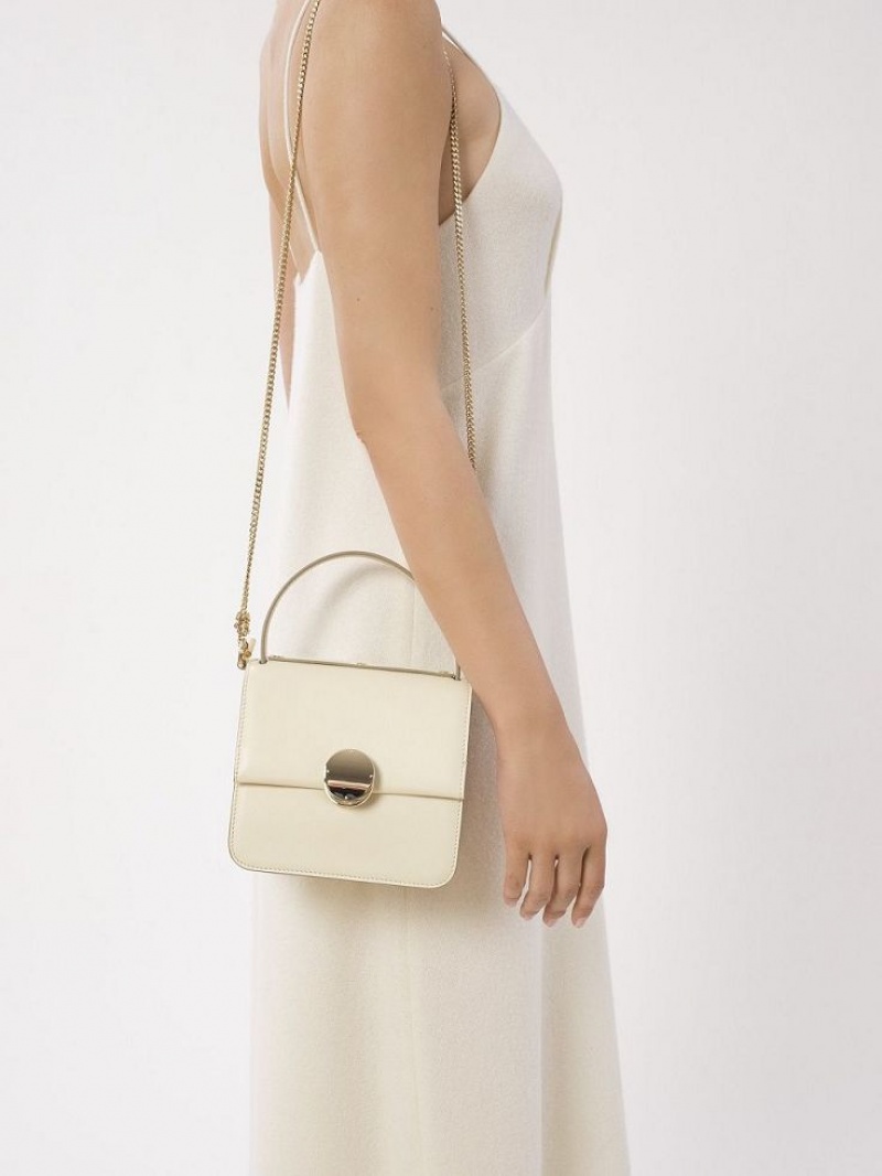 Sacs À Bandoulière Chloe Penelope Small Top Handle Blanche | CHE-SR13449