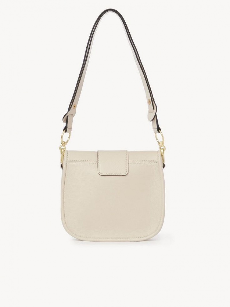 Sacs À Bandoulière Chloe Saddie Satchel Beige | CHE-SR14668