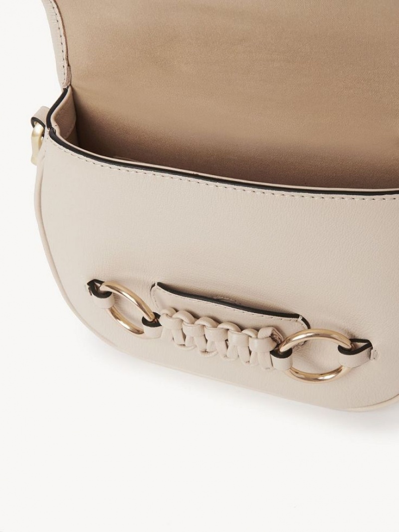 Sacs À Bandoulière Chloe Saddie Satchel Beige | CHE-SR14668