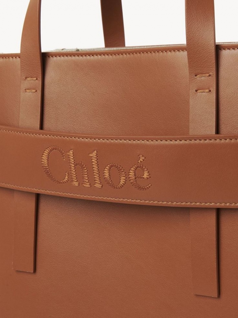 Sacs À Bandoulière Chloe Sense Medium Marron | CHE-SR13424