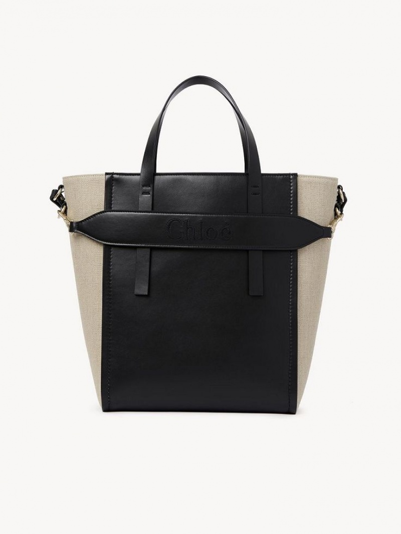 Sacs À Bandoulière Chloe Sense Medium Noir | CHE-SR13423